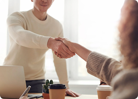 Business handshake