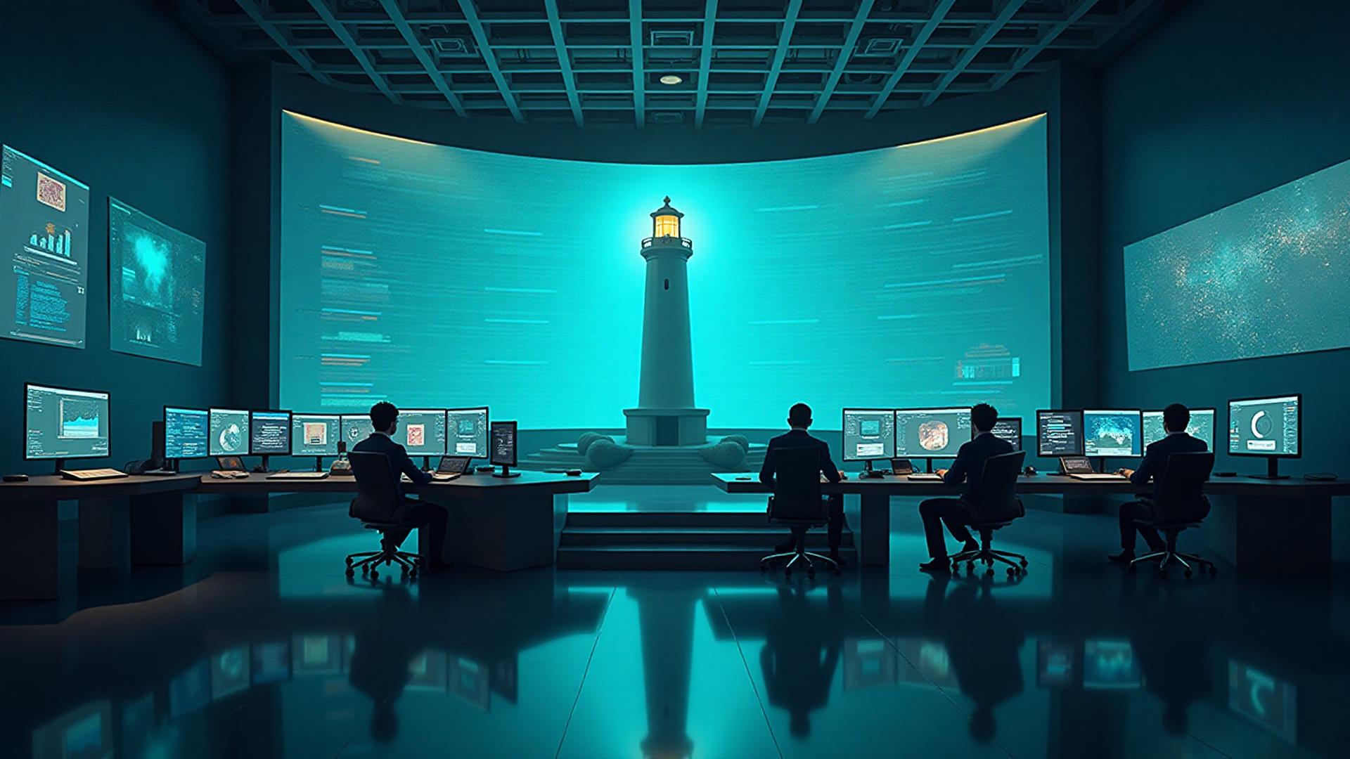 CogniSure Lighthouse command center illustration
