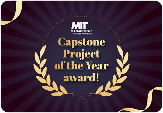 MIT Capstone Project of the Year Award